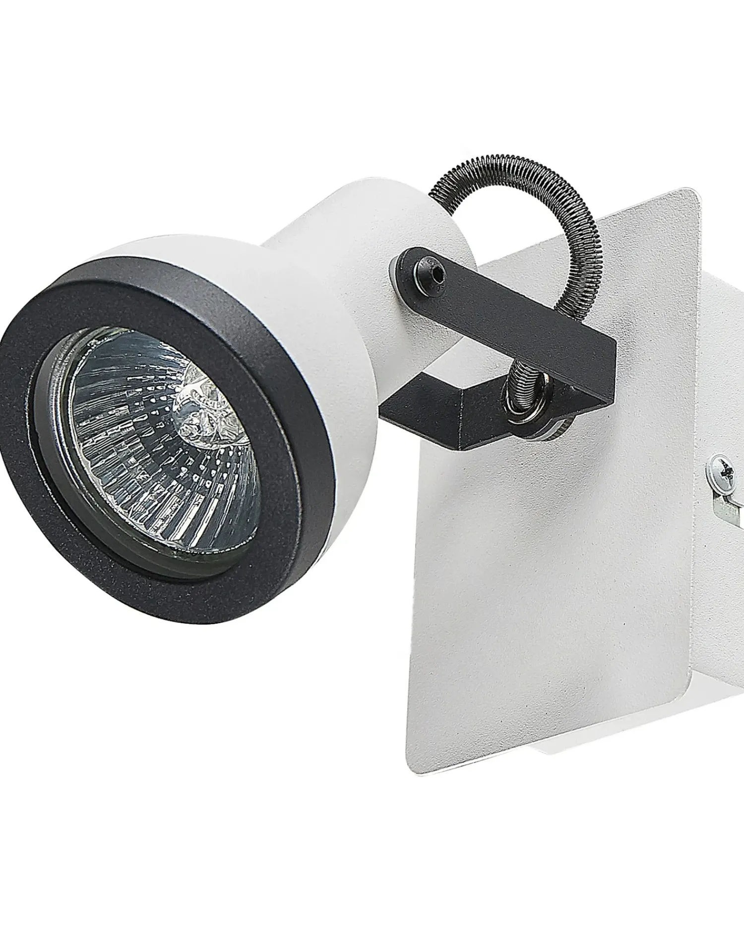 Discount Beliani BARO Regolabile Metallo Bianco Bianco Nero