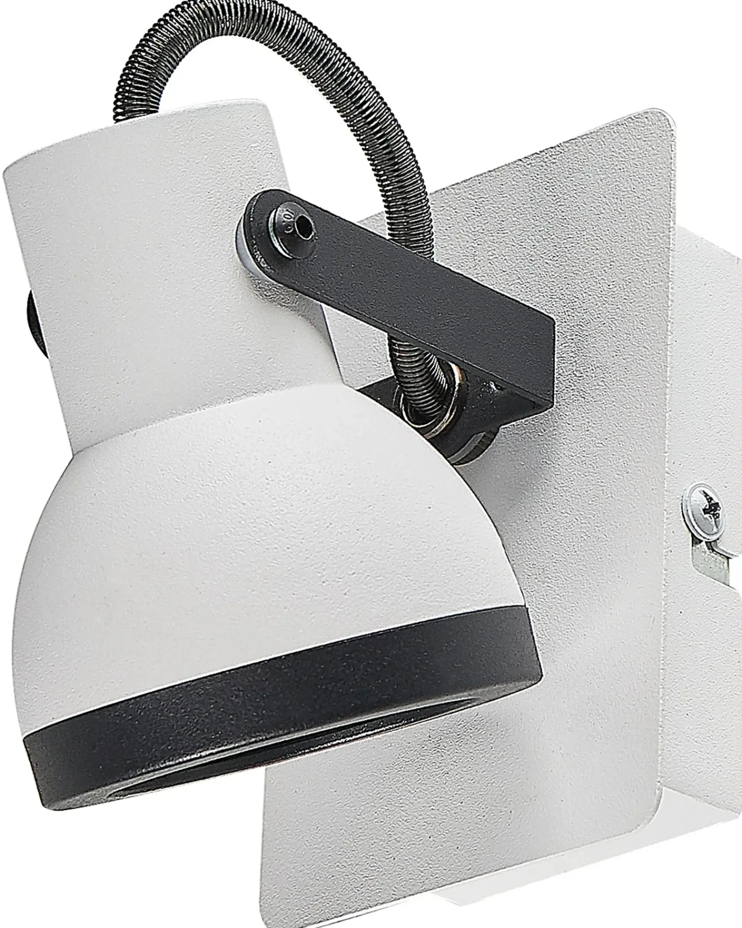 Discount Beliani BARO Regolabile Metallo Bianco Bianco Nero