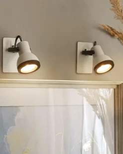 Discount Beliani BARO Regolabile Metallo Bianco Bianco Nero