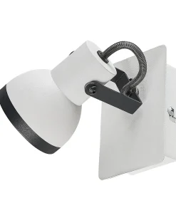 Discount Beliani BARO Regolabile Metallo Bianco Bianco Nero