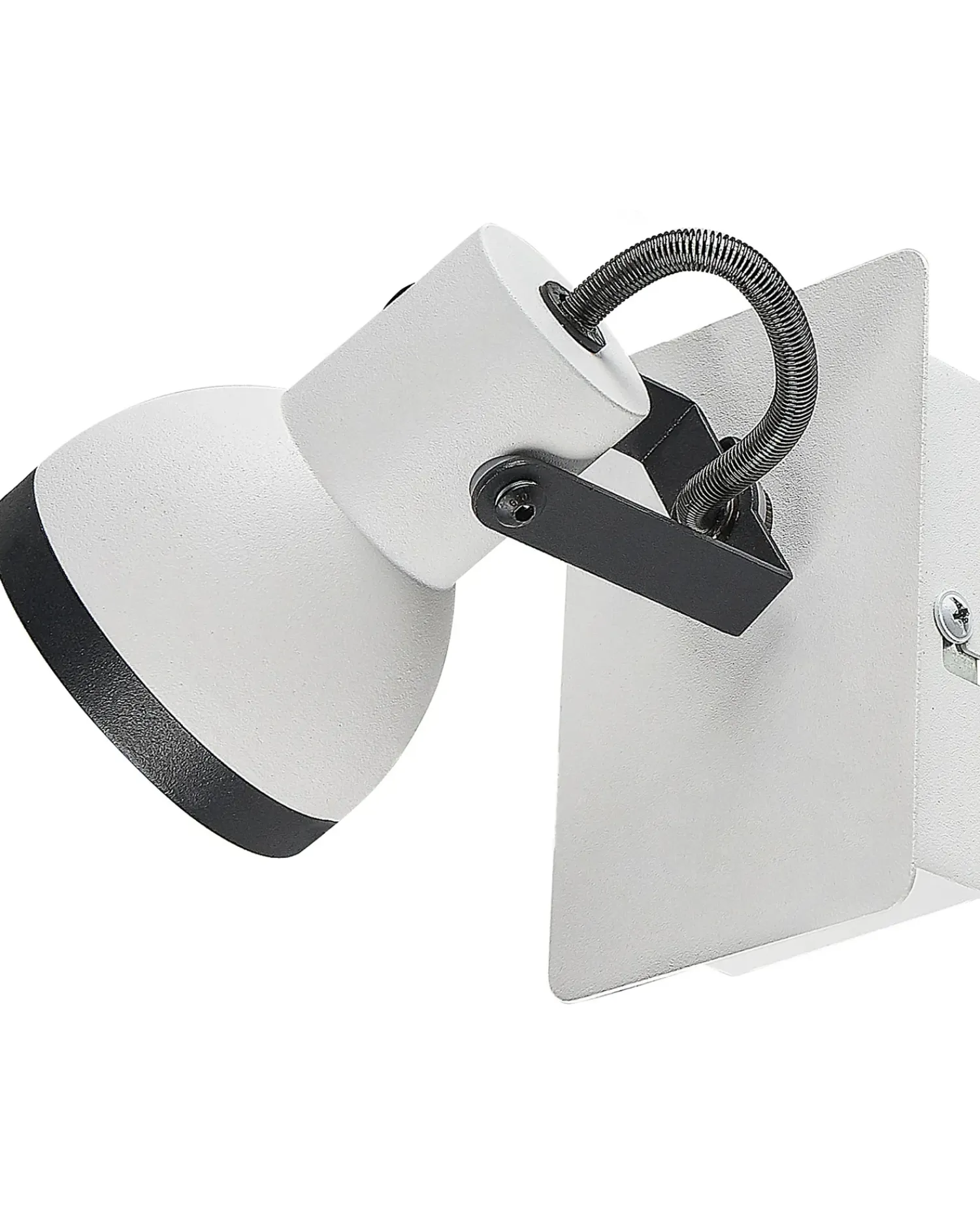 Discount Beliani BARO Regolabile Metallo Bianco Bianco Nero