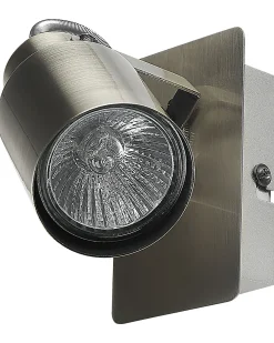 Online Beliani Set di 2 faretti BONTE Regolabile Metallo Argento