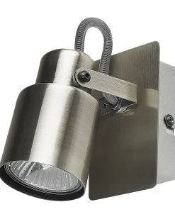 Online Beliani Set di 2 faretti BONTE Regolabile Metallo Argento
