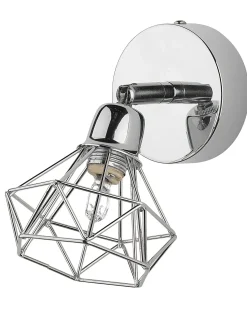 Hot Beliani Set di 2 faretti ERMA Regolabile Metallo Argento