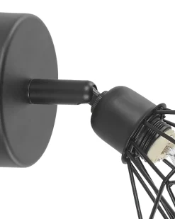 Sale Beliani Set di 2 faretti ERMA Regolabile Metallo Nero