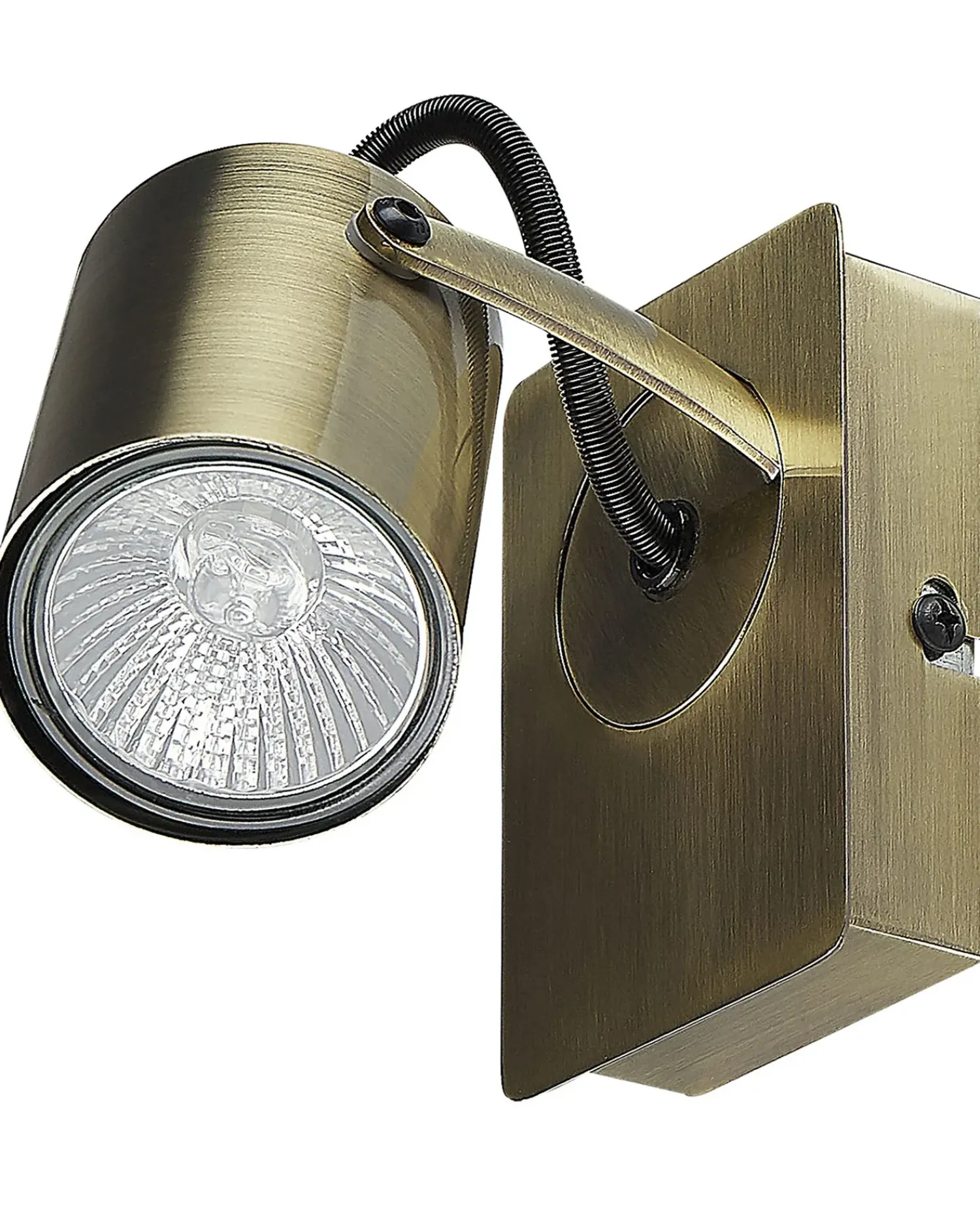 Discount Beliani Set di 2 faretti KLIP Regolabile Metallo Ottone