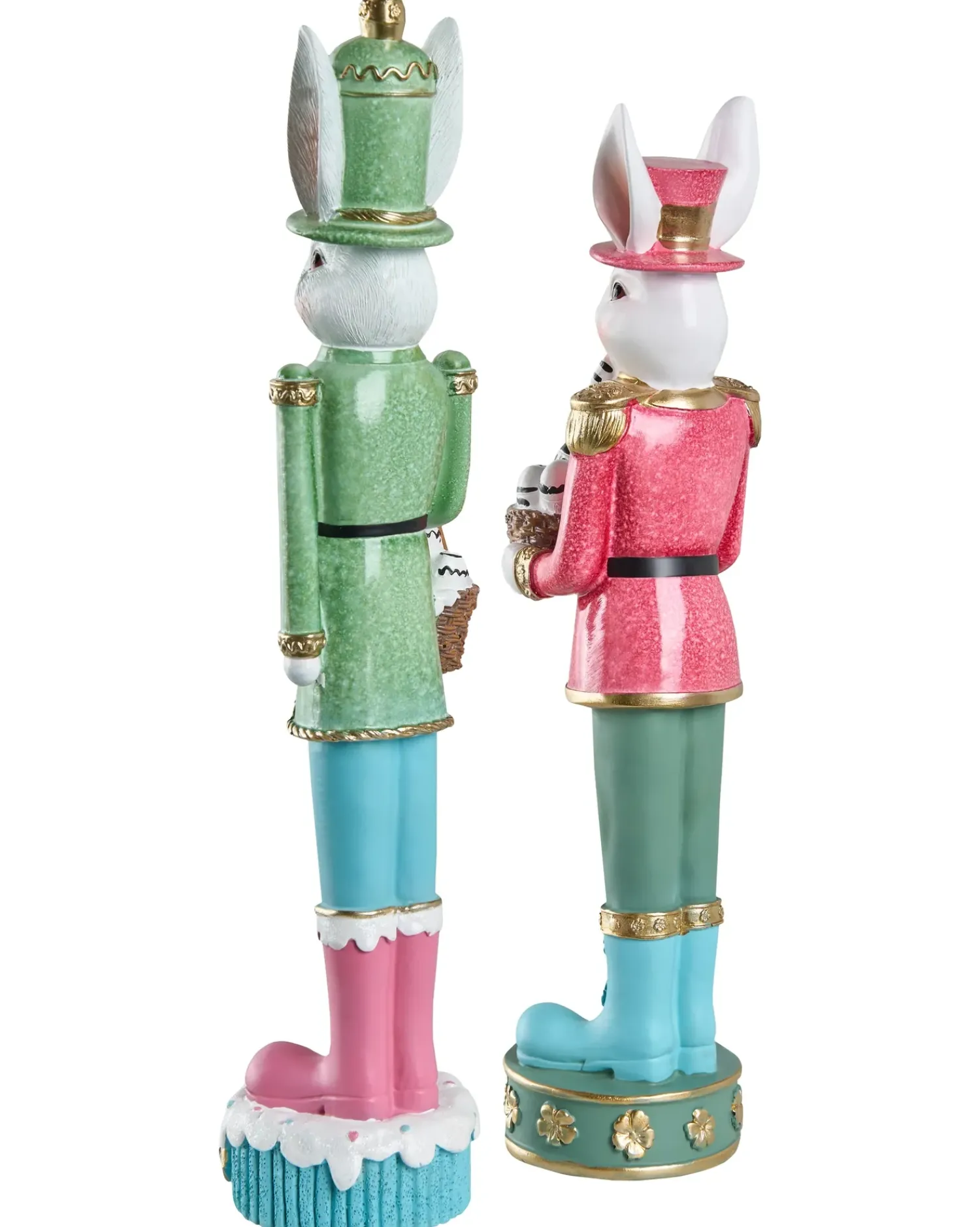 Beliani Set di 2 figure Coniglio MORUD Multicolore