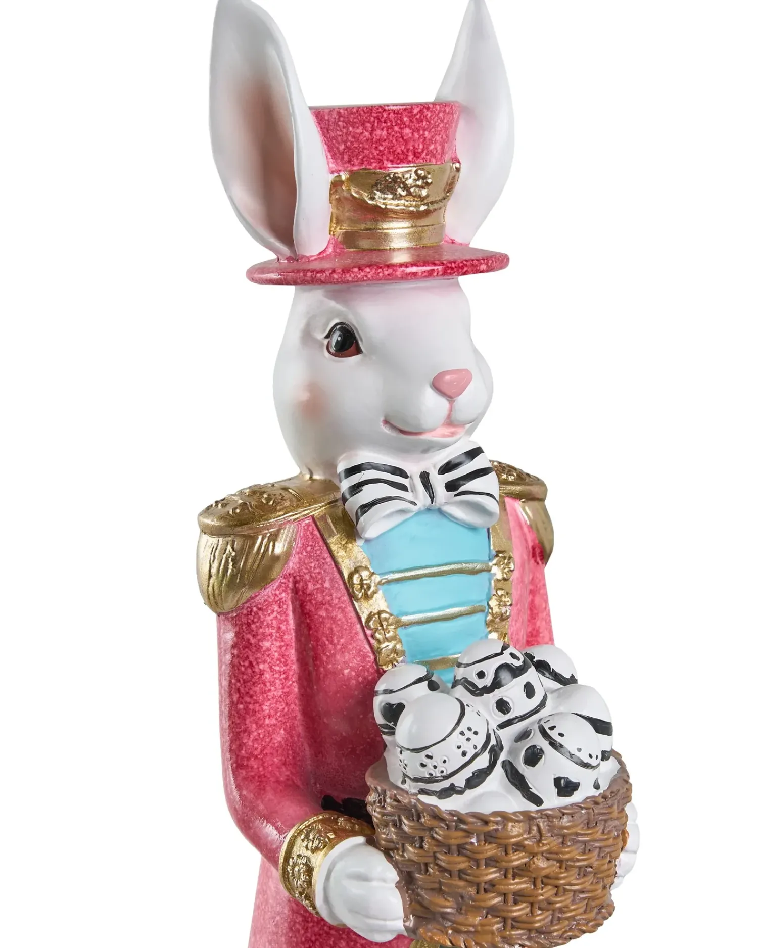Beliani Set di 2 figure Coniglio MORUD Multicolore