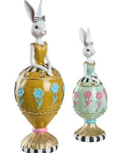 New Beliani Set di 2 figure Coniglio ODENSE Multicolore