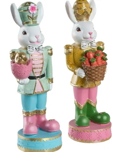 Outlet Beliani Set di 2 figure Coniglio SNAVE Multicolore