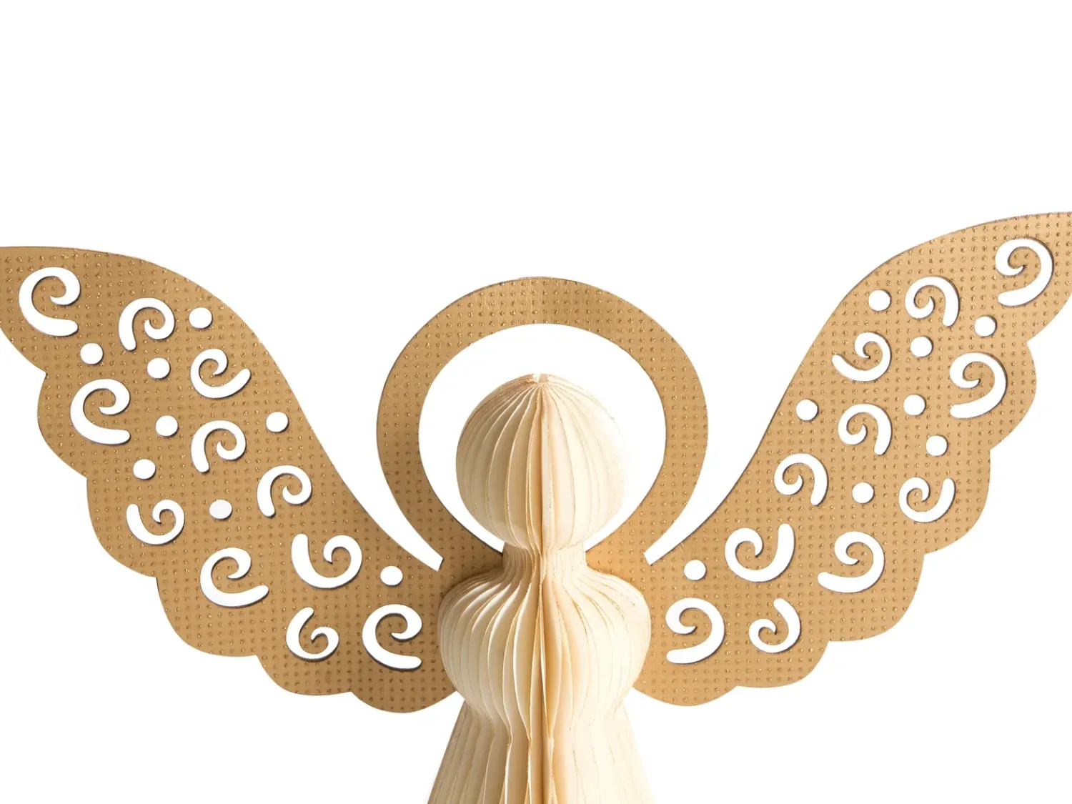 Beliani Set di 3 figure EIRA Angelo 24/28/33 cm Beige