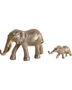Sale Beliani Set di 2 figure Elefante SEDLARI Metallo Oro