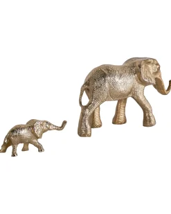 Sale Beliani Set di 2 figure Elefante SEDLARI Metallo Oro