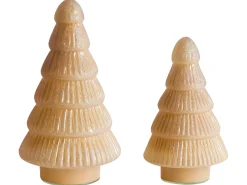Hot Beliani Set di 2 figure FLAREN Albero di Natale 20/25 cm Beige