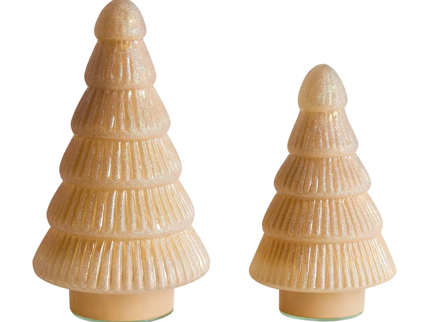 Hot Beliani Set di 2 figure FLAREN Albero di Natale 20/25 cm Beige
