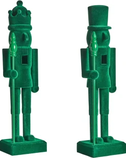New Beliani Set di 2 figure FLATEY Schiaccianoci 40 cm Verde