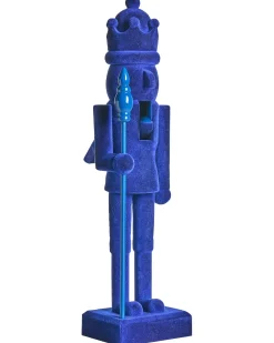 New Beliani Set di 2 figure FLATEY Schiaccianoci 40 cm Blu