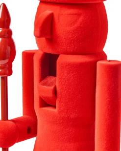 Sale Beliani Set di 2 figure FLATEY Schiaccianoci 40 cm Rosso