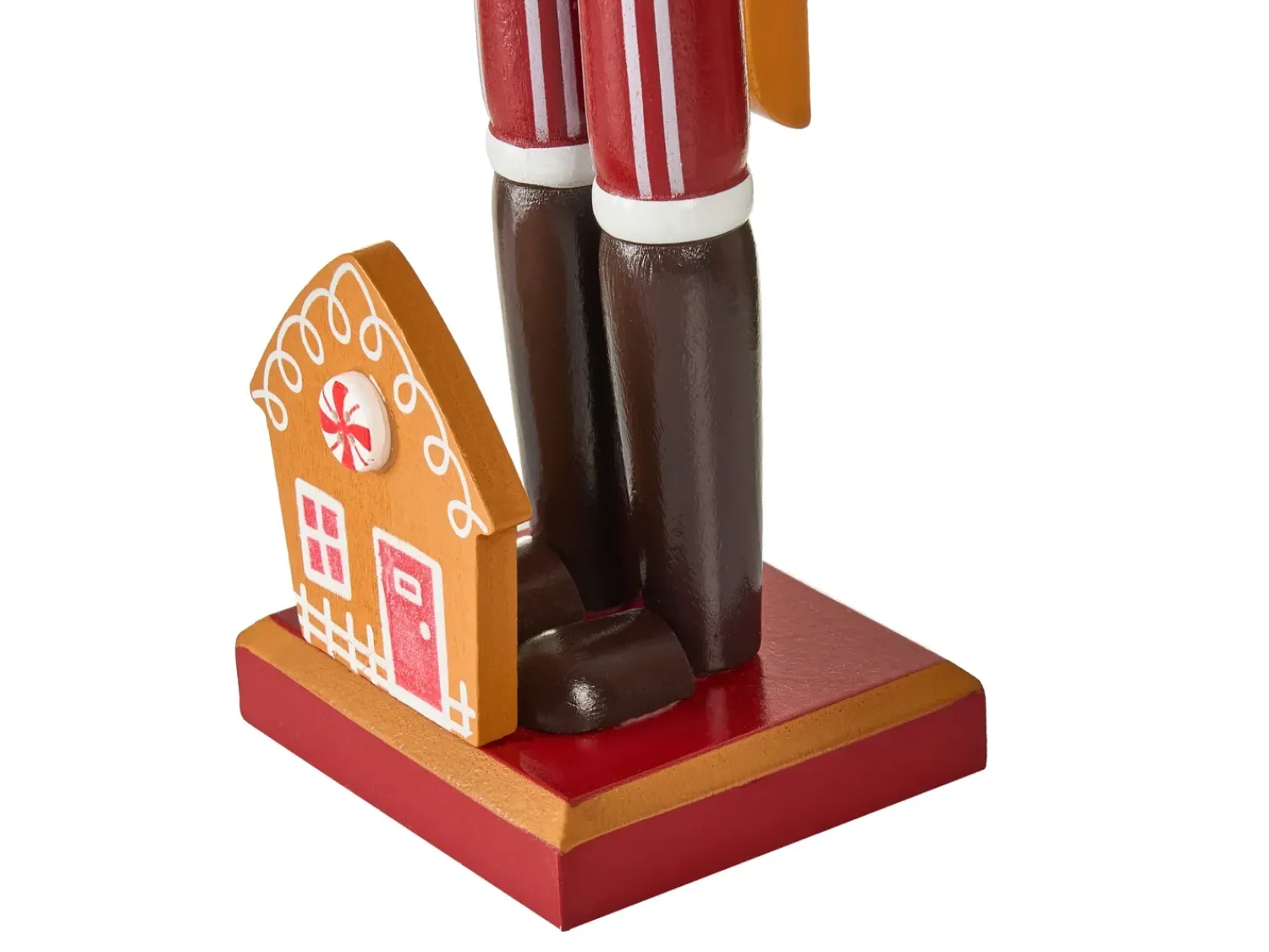 Hot Beliani Set di 2 figure GRANSJON Schiaccianoci 35 cm Arancione Arancione Rosso
