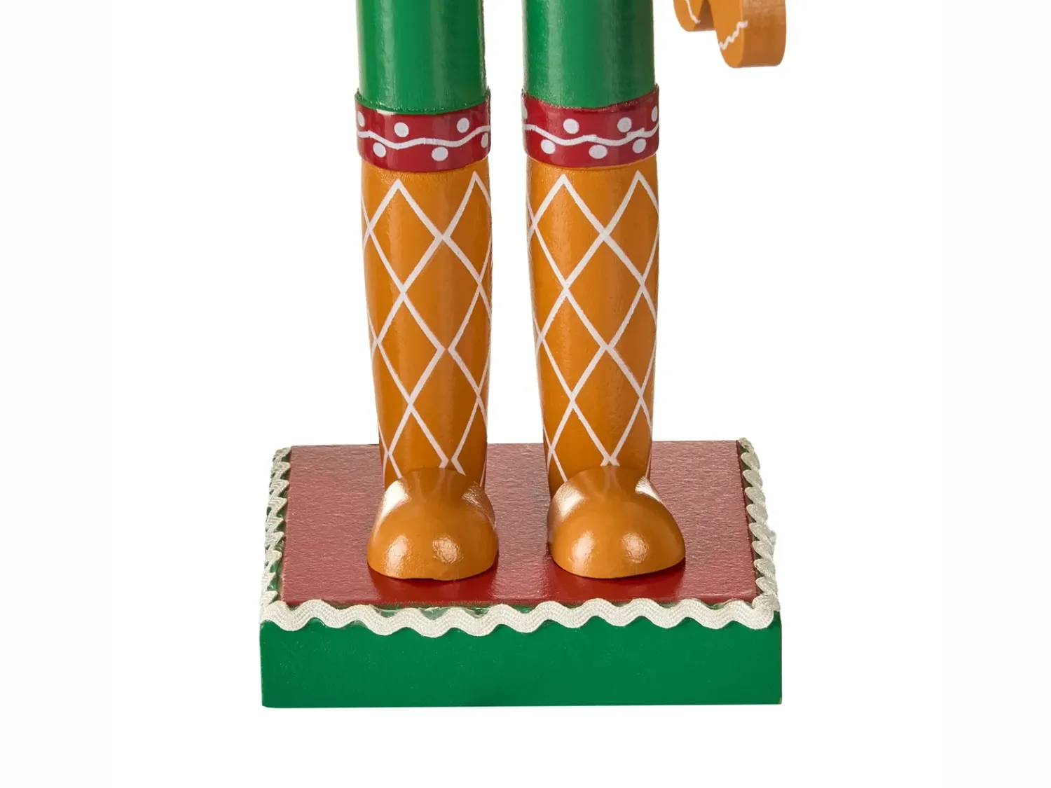 Hot Beliani Set di 2 figure GRANSJON Schiaccianoci 35 cm Arancione Arancione Rosso