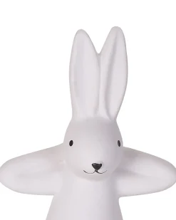 Beliani Set di 3 figure Lepre BREST Ceramica Bianco