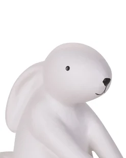 Beliani Set di 3 figure Lepre BREST Ceramica Bianco