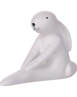 Beliani Set di 3 figure Lepre BREST Ceramica Bianco