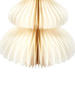 Beliani Set di 3 figure NILGIRI Albero di Natale 15/20/25 cm Beige