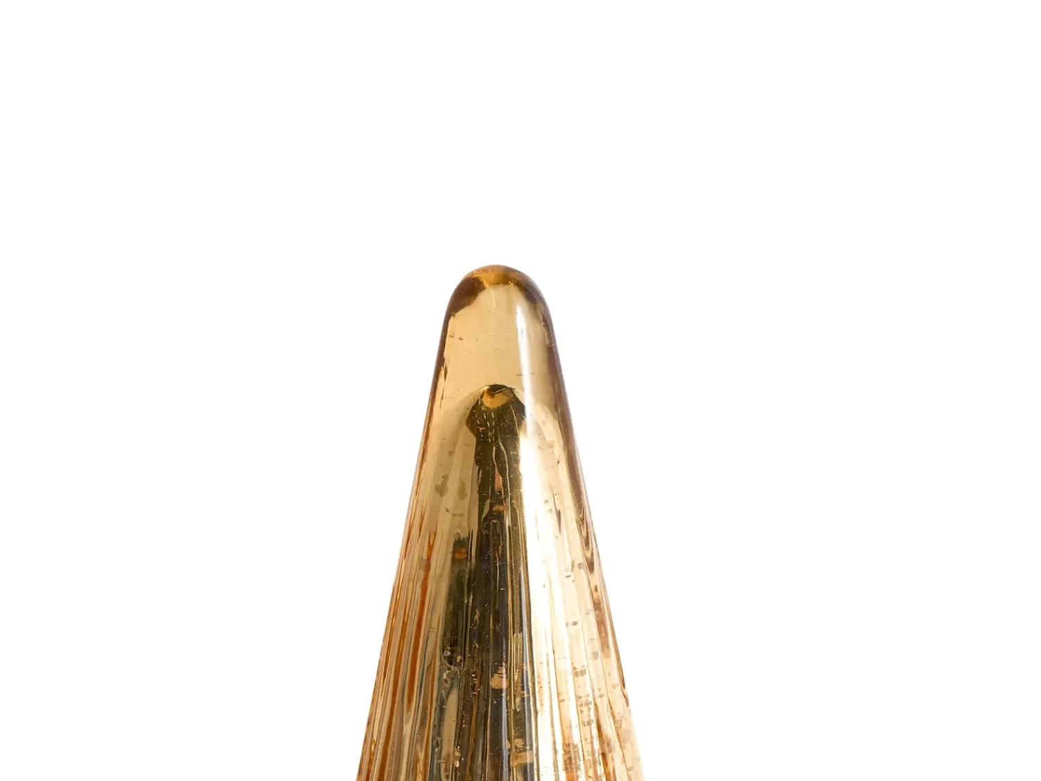 Beliani Set di 3 figure OYEREN Albero di Natale 21/29/37 cm Oro