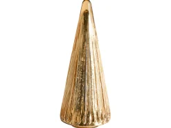 Beliani Set di 3 figure OYEREN Albero di Natale 21/29/37 cm Oro