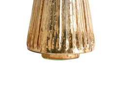 Beliani Set di 3 figure OYEREN Albero di Natale 21/29/37 cm Oro