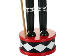 Discount Beliani Set di 3 figure RICKLEAN Schiaccianoci 30 cm Rosso/Bianco Bianco Nero Oro Rosso