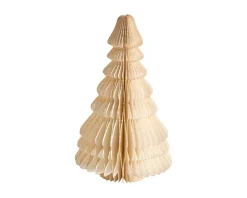 New Beliani Set di 2 figure SKJOMA Albero di Natale 15/20 cm Beige
