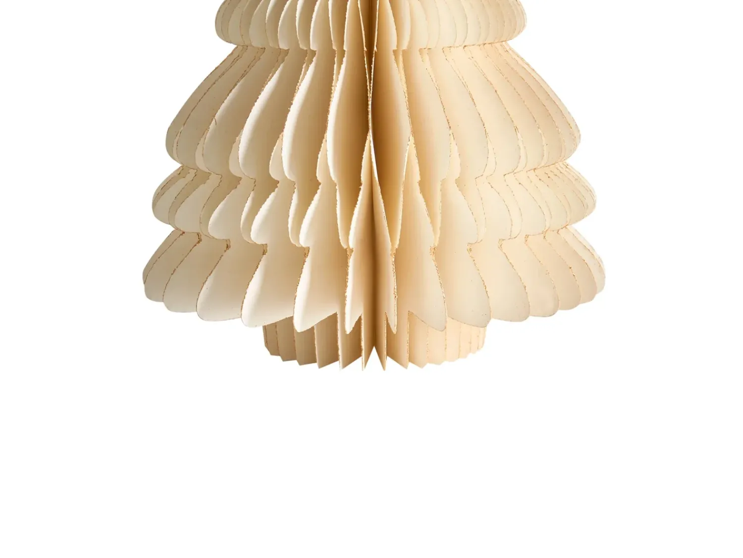 New Beliani Set di 2 figure SKJOMA Albero di Natale 15/20 cm Beige