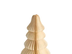 New Beliani Set di 2 figure SKJOMA Albero di Natale 15/20 cm Beige