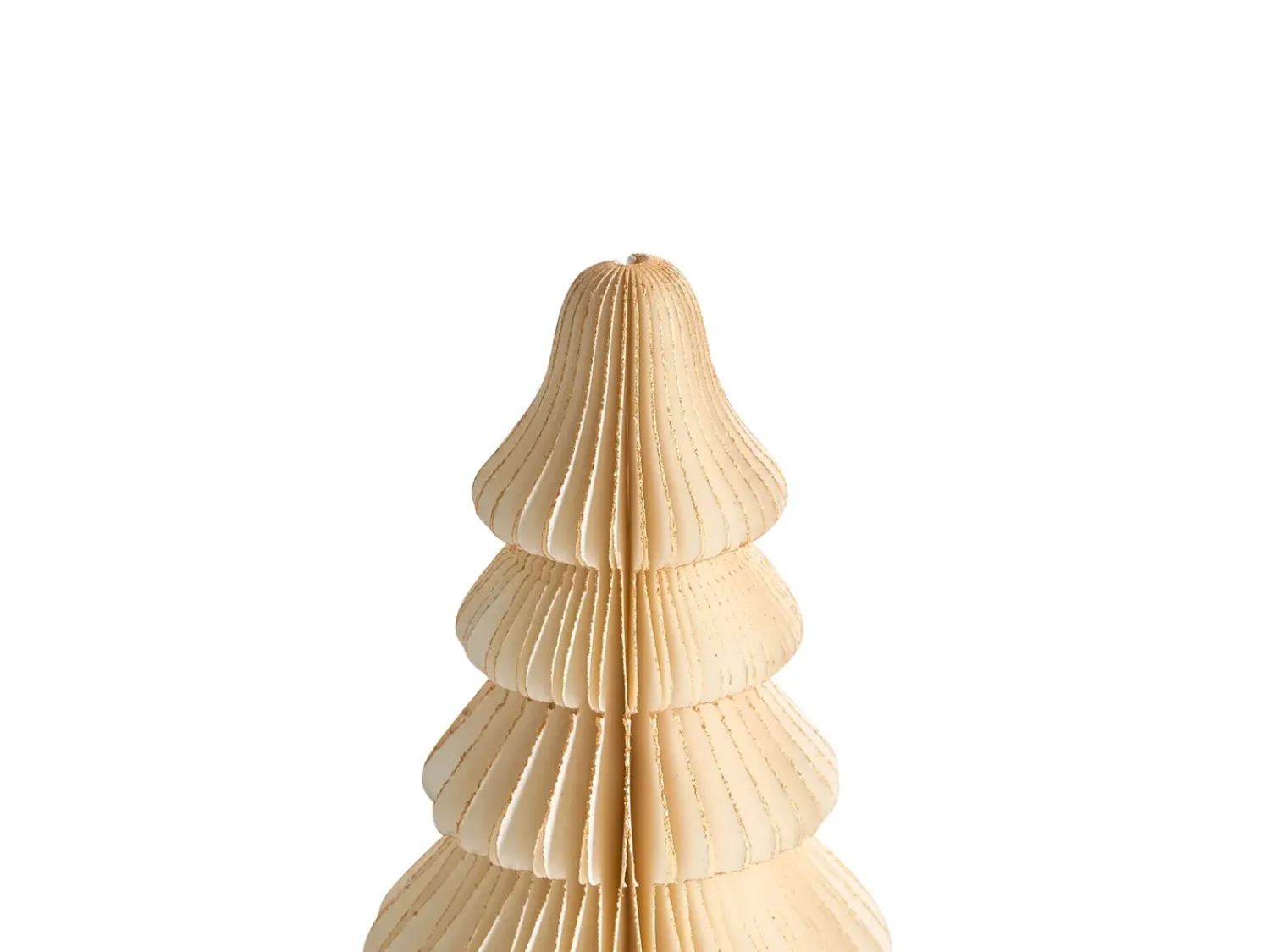 New Beliani Set di 2 figure SKJOMA Albero di Natale 15/20 cm Beige