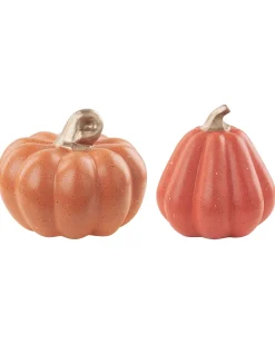 New Beliani Set di 2 figure Zucca CHALKIDA Arancione Arancione Oro