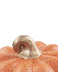 New Beliani Set di 2 figure Zucca CHALKIDA Arancione Arancione Oro