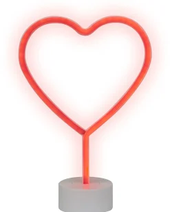 Hot Beliani Set di 3 insegne LED al neon FLORETTA Multicolore Giallo Rosso Blu Multicolore