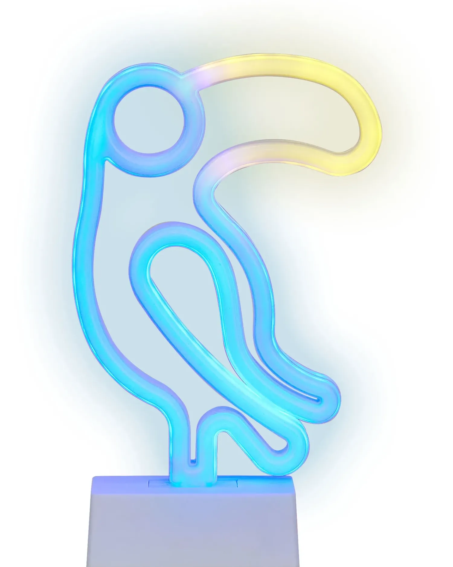 Clearance Beliani Set di 3 insegne LED al neon MABEL Multicolore Rosa Blu Verde Multicolore