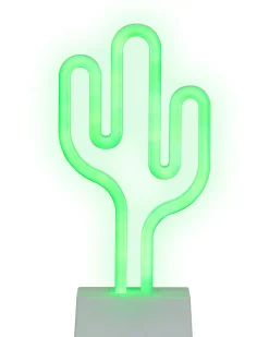 Clearance Beliani Set di 3 insegne LED al neon MABEL Multicolore Rosa Blu Verde Multicolore