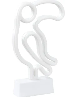 Clearance Beliani Set di 3 insegne LED al neon MABEL Multicolore Rosa Blu Verde Multicolore