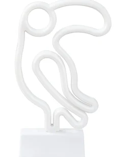 Clearance Beliani Set di 3 insegne LED al neon MABEL Multicolore Rosa Blu Verde Multicolore