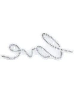 Beliani Set di 3 insegne LED al neon SUSIE Rosa