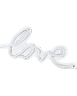 Beliani Set di 3 insegne LED al neon SUSIE Rosa
