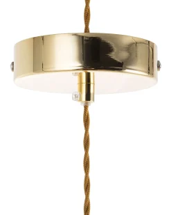 Discount Beliani Set di 2 lampadari ANZA Vetro Oro Oro Trasparente