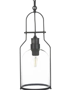 New Beliani Set di lampadari BASHILO Metallo Nero