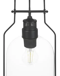New Beliani Set di lampadari BASHILO Metallo Nero