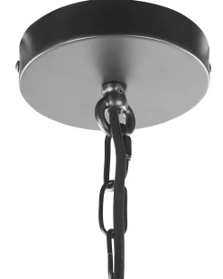 New Beliani Set di lampadari BASHILO Metallo Nero
