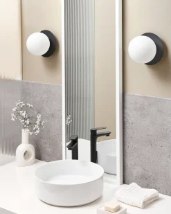 Best Beliani Set di 2 lampade da parete BOUBLE Metallo Nero